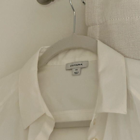 Cuyana all white and striped button down shirts (buy together or separate) - Picture 3 of 7